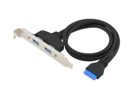 Conceptronic Adaptador USB 3.0 Placa Base Conector 19 Pins Hembra a 2xUSB-A