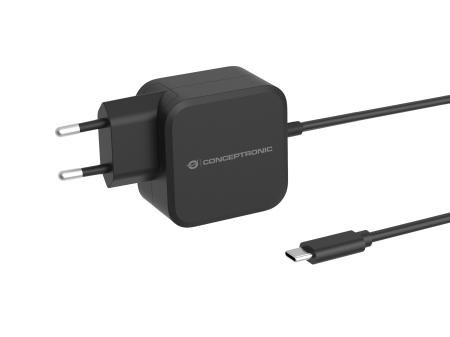 Conceptronic Cargador de Pared 67W USB-C GAN PD 3.0 PPS Cable 1,8M