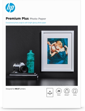 HP Papel fotgrafico brillante 20 A4 300gr.