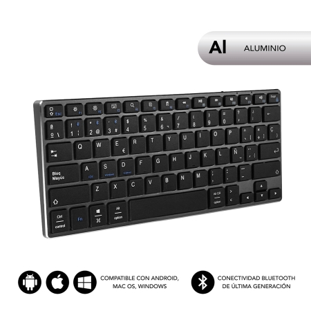 SUBBLIM Teclado Keyboard Advance Compact Grey
