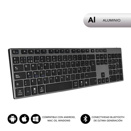 SUBBLIM Teclado Keyboard Advance Extended Grey