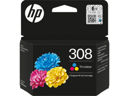 HP Cartucho 308 Color Cian, Magenta y Amarillo 120 p