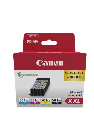 CANON CLI581XXL CMYB Multipack ECOPACK Pixma TR8550 TS6250 MULTIPACK 4- COLORES