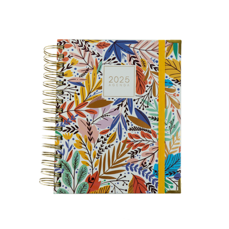 SWEETCOLOR Agenda anual 2025 Dia Pagina Floral