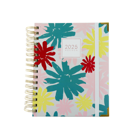 SWEETCOLOR Agenda anual 2025 Dia Pagina Margaritas