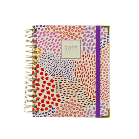 SWEETCOLOR Agenda anual 2025 Dia Pagina Puntitos
