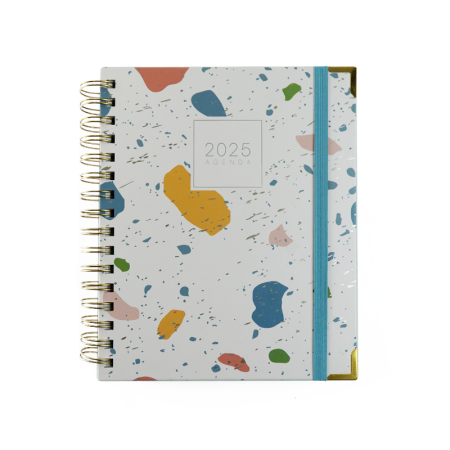 SWEETCOLOR Agenda anual 2025 2 Dias Pagina Piedras