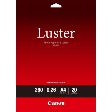 CANON Papel Pro Luster LU-101 20h.A4 Photo Paper Pro Luster 260g.