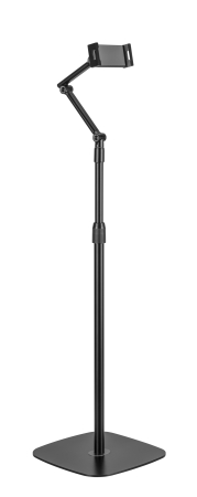 AISENS - SOPORTE DE SUELO UNIVERSAL AJUSTABLE (3 PIVOTES) PARA TABLET, NEGRO