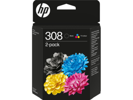 HP 2 Cartuchos 308 negra/tricolor