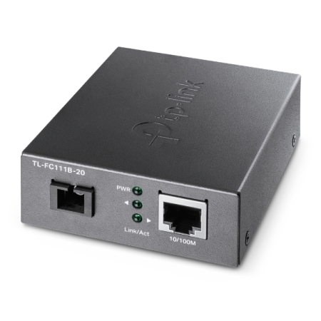 TP-LINK 10/100 MBPS RJ45 TO 100 MBPS SINGLE-MODE SC WDM BI-DIRECTIONAL FIBER CONVERTER