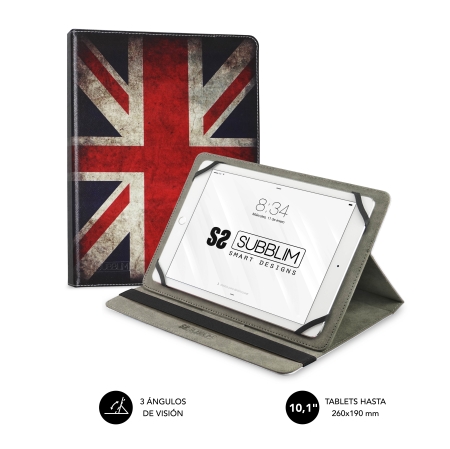 SUBBLIM funda de tablet TRENDY CASE ENGLAND 10.1