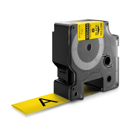 DYMO RHINO Cinta ID1-24 Negro/amarillo tubo termorretractil