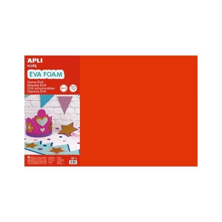 APLI B.10 LAMINAS GOMA EVA 2MM 40X60CM COLORES SURTIDOS