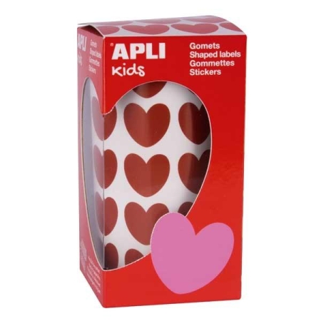 APLI R.900 GOMETS 20X18MM CORAZON ROJO