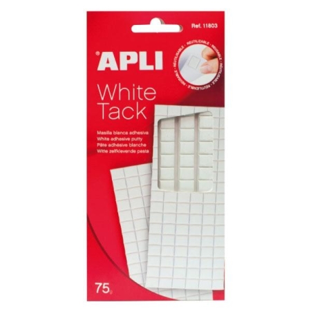 APLI PAQ.1H DE MASILLA ADHESIVA CUARTEADA 75G BLANCO