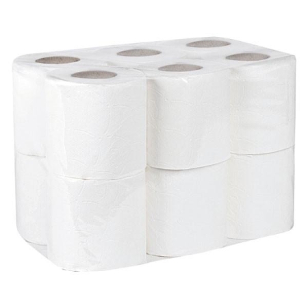 Bunzl Papel higienico domestico - 2 capas - 12 ud