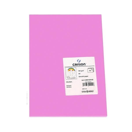 CANSON Pack de 50 Cartulina 185g A3 malva