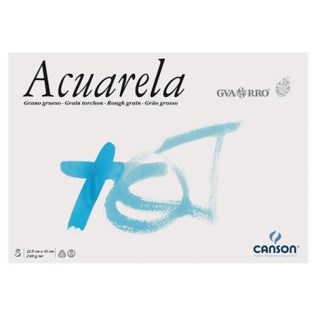 CANSON BLOC ENCOLADO ACUARELA GVARRO 20H 240G 32,5X46CM