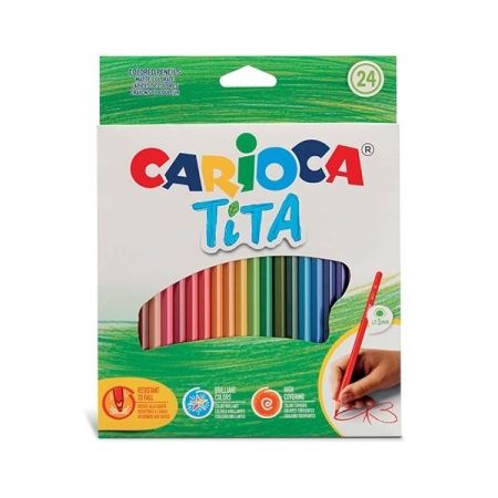 CARIOCA C.24 LAPICES HEXAGONALES TITA COLORES SURTIDOS