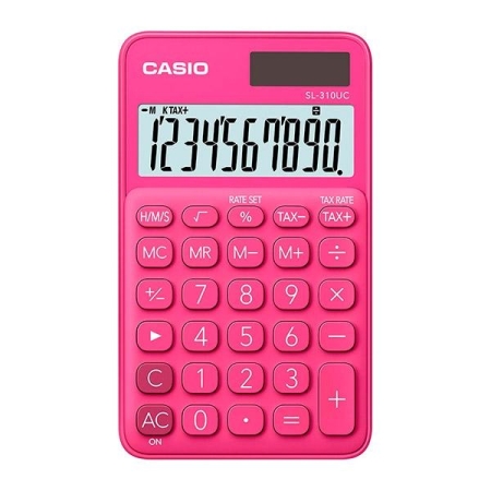 CASIO Calculadora de bolsillo My Color SL-310UC-BK 10 digitos rosa