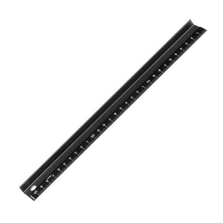 DAHLE Regla de corte 30cm negro