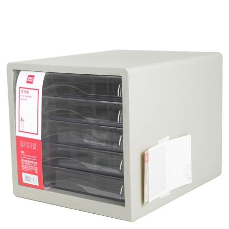 DELI modulo 5 cajones PP negro
