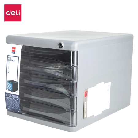 DELI modulo 5 cajones PP con llave negro