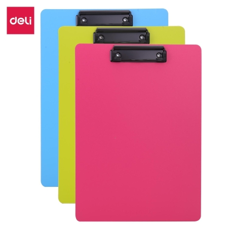 DELI Carpeta con pinza sin tapa PP A4 colores surtidos