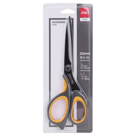 DELI Bl. Tijeras ergonomicas acero inoxidable 21cm