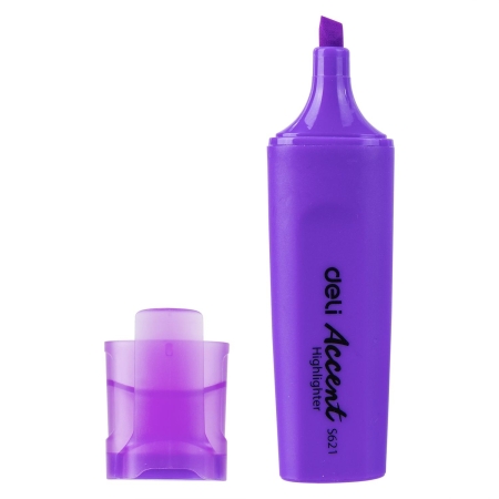 DELI Marcador fluorescente Deli Accent punta biselada 1-5mm lila