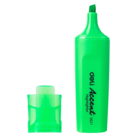 DELI Marcador fluorescente Deli Accent punta biselada 1-5mm verde
