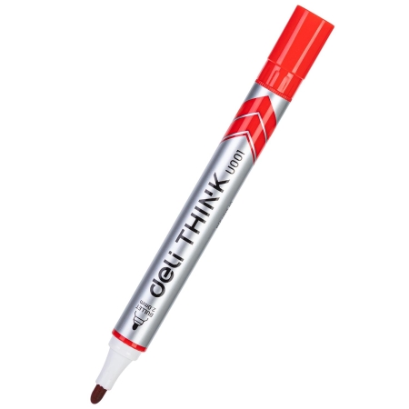 DELI Marcador pizarra blanca Think punta conica 2,0mm rojo