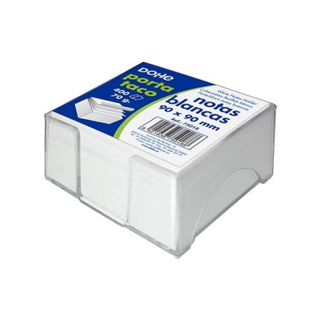 DOHE Portanotas con taco de 400h 9x9cm transparente