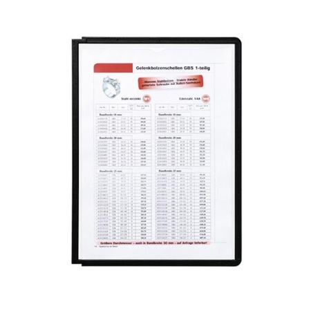 DURABLE C.5 fundas clasificadores Sherpa A4 transparentes marco negro