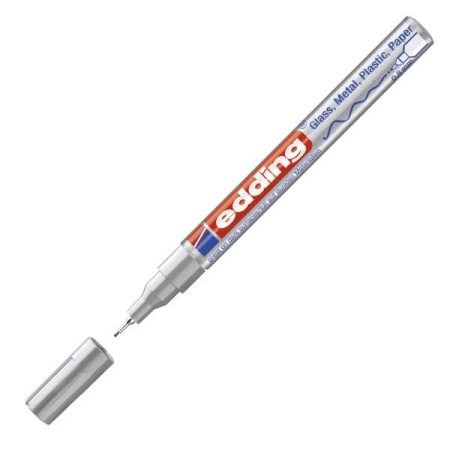 EDDING Marcador permanente 780 trazo 0,8mm plata