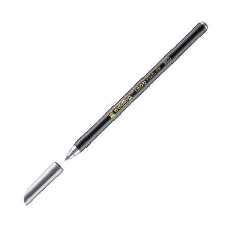EDDING Rotulador 1200 trazo 1mm metalizado plata