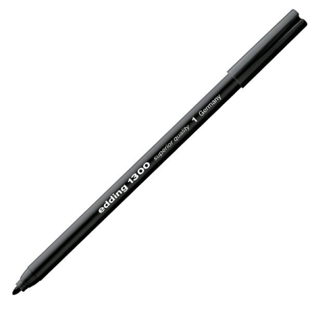 EDDING Rotulador 1300 punta fieltro trazo 3mm negro