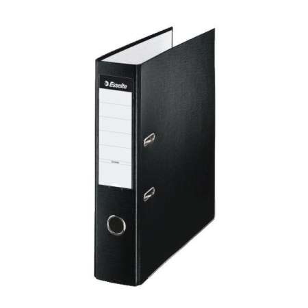ESSELTE Archivador plastico forrado Esselte lomo 75mm folio negro