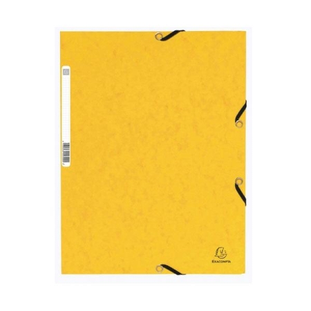 EXACOMPTA Carpeta con gomas y 3 solapas Nature Future 355g amarillo