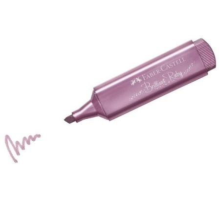 FABER-CASTELL Marcador fluorescente Textliner 1546 metallic rosa