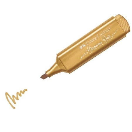 FABER-CASTELL Marcador fluorescente Textliner 1546 metallic oro
