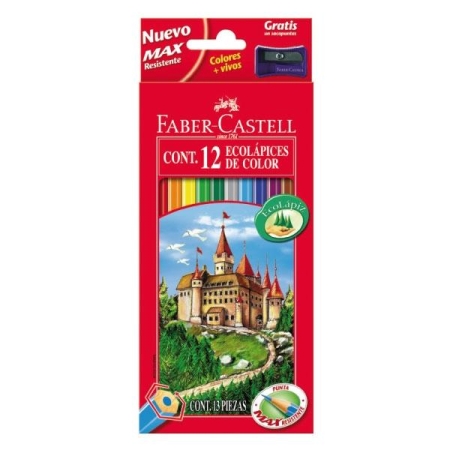 FABER-CASTELL C.12 LAPICES DE COLORES COLORES SURTIDOS