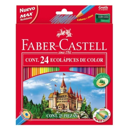 FABER-CASTELL C.24 LAPICES COLORES SURTIDOS