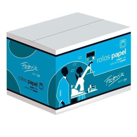 FABRISA Paq.10 rollos papel electra 57x65mm diam mandril 12mm