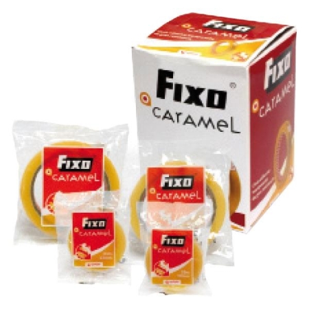 FIXO B.cinta adhesiva caramel 12mmx33m transparente
