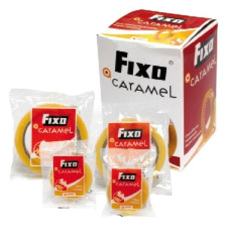 FIXO B.cinta adhesiva caramel 19mmx33m transparente