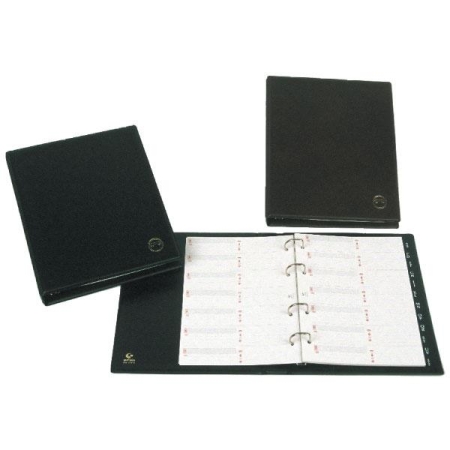 GRAFOPLAS Listin telefonico basic 4 anillas 20mm cuarto negro