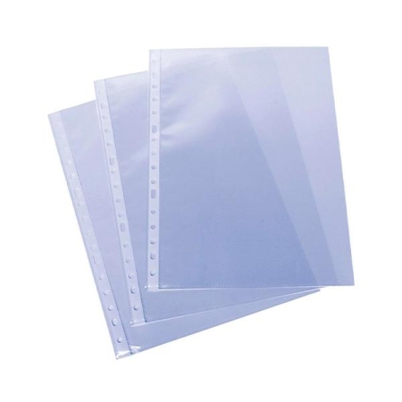 GRAFOPLAS C.100 fundas portadocumentos PP 11 taladros 70 micras A4 piel de naranja