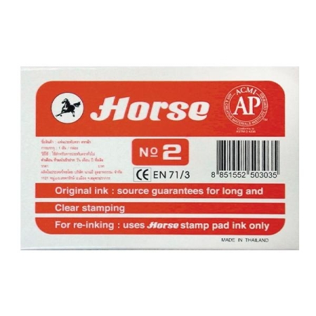 HORSE Tampon num.2 85x125mm rojo